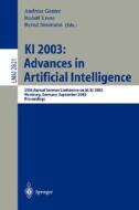 KI 2003: Advances in Artificial Intelligence edito da Springer Berlin Heidelberg