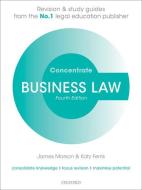 Business Law Concentrate di James (Principal Lecturer in Law Marson, Katy (Assistant Professor in Business Law Ferris edito da Oxford University Press