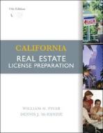 California Real Estate License Preparation di William Pivar, Dennis J. McKenzie edito da Cengage Learning, Inc