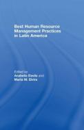 Best Human Resource Management Practices in Latin America di Anabella Davila edito da Routledge