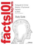 Studyguide For Criminal Behavior di Cram101 Textbook Reviews edito da Cram101