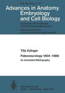 Paleoneurology 1804-1966 di T. Edinger edito da Springer Berlin Heidelberg