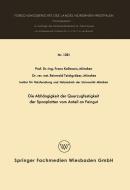 Die Abhängigkeit der Querzugfestigkeit der Spanplatten vom Anteil an Feingut di Franz Kollmann edito da VS Verlag für Sozialwissenschaften