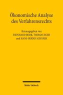 Ökonomische Analyse des Verfahrensrecht edito da Mohr Siebeck GmbH & Co. K