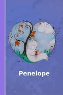 Penelope: Personalisiertes Notizbuch - Fuchs Mit Herz - Softcover - 120 Seiten - Leer / Blanko / Nummeriert - Notebook - di Personal Notebooks edito da INDEPENDENTLY PUBLISHED