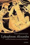 Lykophron: Alexandra di Simon Hornblower edito da OUP Oxford
