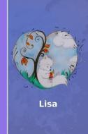 Lisa: Personalisiertes Notizbuch - Fuchs Mit Herz - Softcover - 120 Seiten - Leer / Blanko / Nummeriert - Notebook - Tag di Personal Notebooks edito da INDEPENDENTLY PUBLISHED