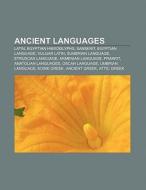 Ancient languages di Books Llc edito da Books LLC, Reference Series