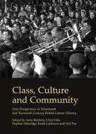 Class, Culture And Community edito da Cambridge Scholars Publishing