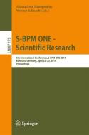 S-BPM ONE -- Scientific Research edito da Springer International Publishing