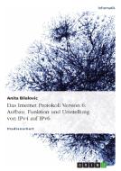 Das Internet Protokoll Version 6: Aufbau, Funktion und Umstellung von IPv4 auf IPv6 di Anita Bilalovic edito da GRIN Publishing