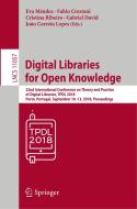 Digital Libraries for Open Knowledge edito da Springer-Verlag GmbH