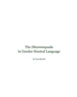 The Dhammapada in Gender-Neutral Language di Lisa Merrill edito da BLURB INC