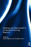 Meaning and Measurement in Comparative Housing Research edito da Taylor & Francis Ltd