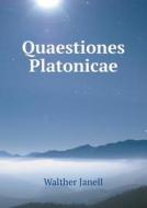 Quaestiones Platonicae di Walther Janell edito da Book On Demand Ltd.