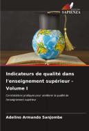Indicateurs de qualité dans l'enseignement supérieur - Volume I di Adelino Armando Sanjombe edito da Edizioni Sapienza