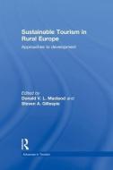 Sustainable Tourism in Rural Europe di Donald Macleod edito da Routledge