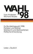 Wahl '98 edito da VS Verlag für Sozialwissenschaften