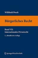 B Rgerliches Recht VII. Internationales Privatrecht di Willibald Posch edito da Springer