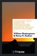 Shakespeare's Julius Caesar di William Shakespeare, Henry N. Hudson edito da Trieste Publishing