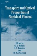 Transport and Optical Properties of Nonideal Plasma edito da Springer US