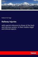 Railway Injuries di Herbert W. Page edito da hansebooks