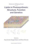 Lipids in Photosynthesis: Structure, Function and Genetics edito da Springer Netherlands