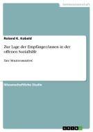 Zur Lage der Empfänger/innen in der offenen Sozialhilfe di Roland K. Kobald edito da GRIN Publishing