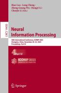 Neural Information Processing: 30th International Conference, Iconip 2023, Changsha, China, November 20-23, 2023, Proceedings, Part IV edito da SPRINGER NATURE