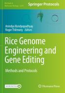 Rice Genome Engineering and Gene Editing edito da Springer US