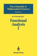 Functional Analysis I di Yu. I. Lyubich edito da Springer Berlin Heidelberg