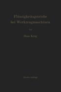 Flüssigkeitsgetriebe bei Werkzeugmaschinen di H. Krug edito da Springer Berlin Heidelberg