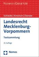 Landesrecht Mecklenburg-Vorpommern edito da Nomos Verlagsges.MBH + Co
