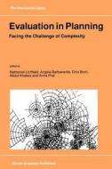 Evaluation in Planning edito da Springer Netherlands