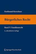 B Rgerliches Recht V. Familienrecht di Ferdinand Kerschner edito da Springer