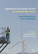 Ergonomics and Human Factors for a Sustainable Future edito da Springer Singapore