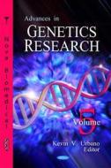 Advances in Genetics Research edito da Nova Science Publishers Inc