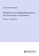 Satanstoe; Or, the Littlepage Manuscripts, A Tale of the Colony, In Two Volumes di James Fenimore Cooper edito da Megali Verlag