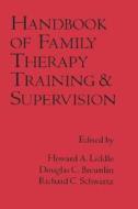 Handbook Of Family Therapy Training And Supervision di Liddle edito da Guilford Publications