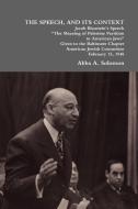 The Speech, and Its Context di Abba A. Solomon edito da Lulu.com