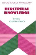 Perceptual Knowledge edito da Oxford University Press