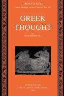 Greek Thought di Christopher Gill edito da Cambridge University Press