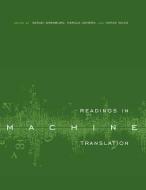 Readings in Machine Translation di Sergei Nirenburg edito da MIT Press
