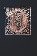 Notebook: Celtic Initial D - Copper on Black - Lined Diary / Journal di Andante Press edito da LIGHTNING SOURCE INC