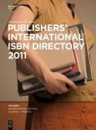 Publishers International ISBN Directory 2011 edito da K.G. Saur Verlag