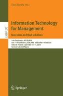Information Technology for Management: New Ideas and Real Solutions edito da Springer International Publishing
