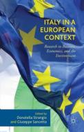 Italy in a European Context edito da Palgrave Macmillan