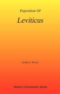 Commentary on Leviticus di Andrew Alexander Bonar edito da Sovereign Grace Publishers Inc.