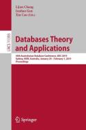 Databases Theory and Applications edito da Springer International Publishing