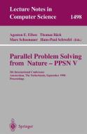 Parallel Problem Solving From Nature - Ppsn V di Agoston Eiben, A. E. Eiben, T. Back edito da Springer-verlag Berlin And Heidelberg Gmbh & Co. Kg